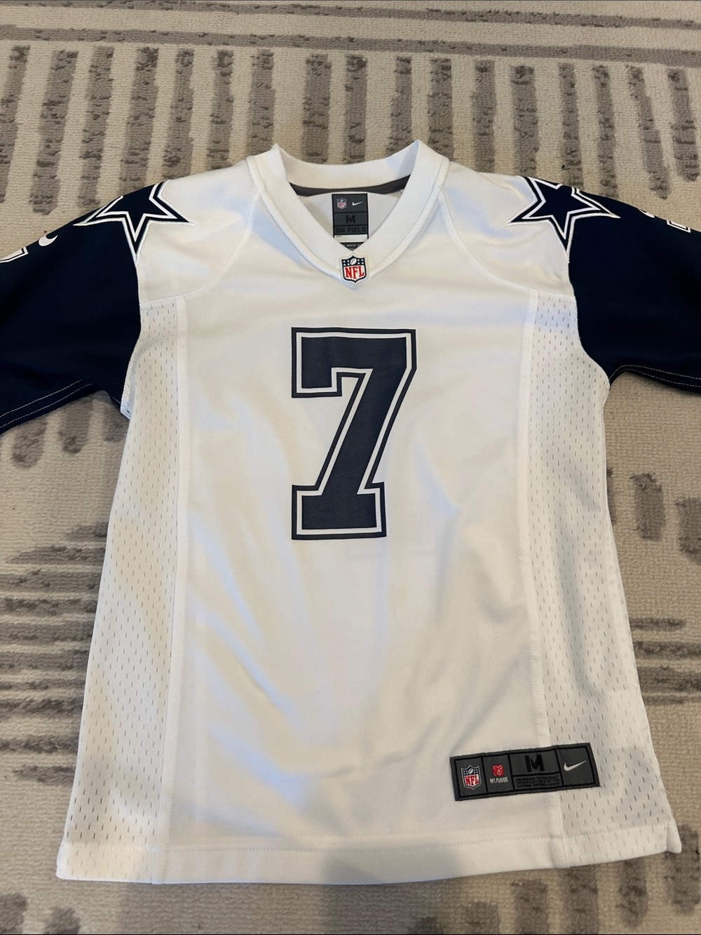 Nike White & Navy Dallas Cowboys #7 Diggs Youth Jersey